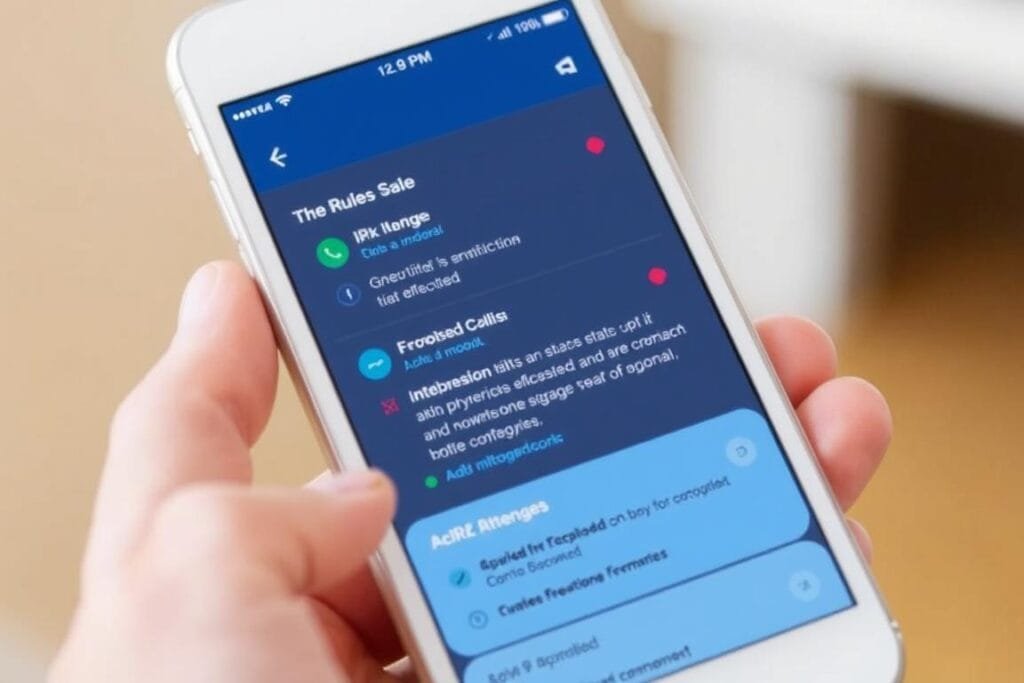 Image of The R&A Rules App interface on a mobile device