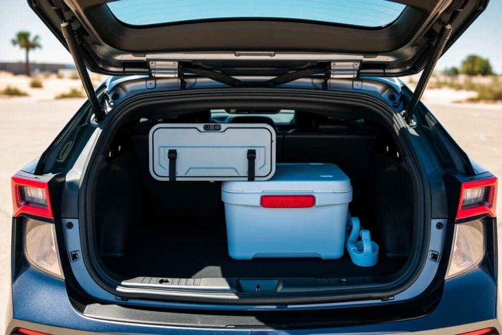 Star EV Sirius locking trunk with insulated cooler image Star EV Sirius locking trunk with insulated cooler image