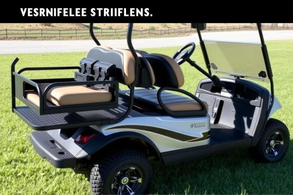 Yamaha Drive2 PTV golf cart with various customization options Yamaha Drive2 PTV golf cart with various customization options