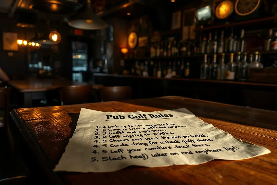 bar golf rules