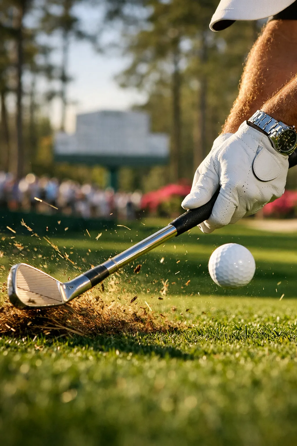 Phil Mickelson Golfer: Key Career Moments to Remember 4 phil mickelson golfer mid-swing, striking a ball over fairway grass with pine straw and crowd blurred